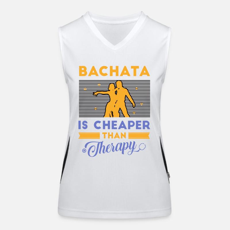Bachata, dancing bachata, latin Women's Functional Contrast Tank Top