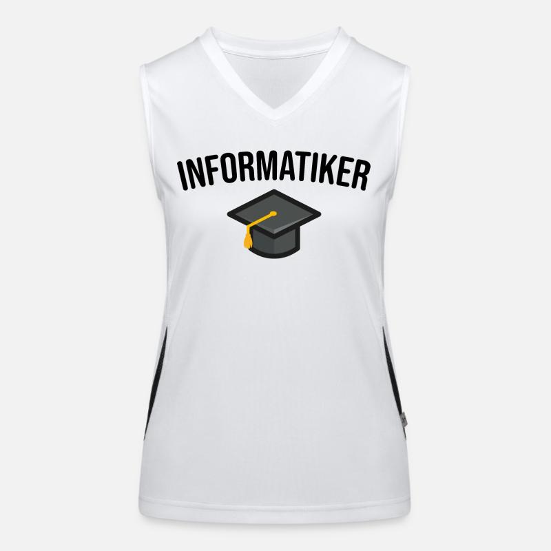 Informatiker Studium Ausbildung Funktionelles Kontrast-Tank Top für Frauen
