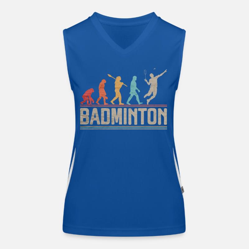 Évolution du badminton drôle de volants Birdie Débardeur respirant contrasté Femme