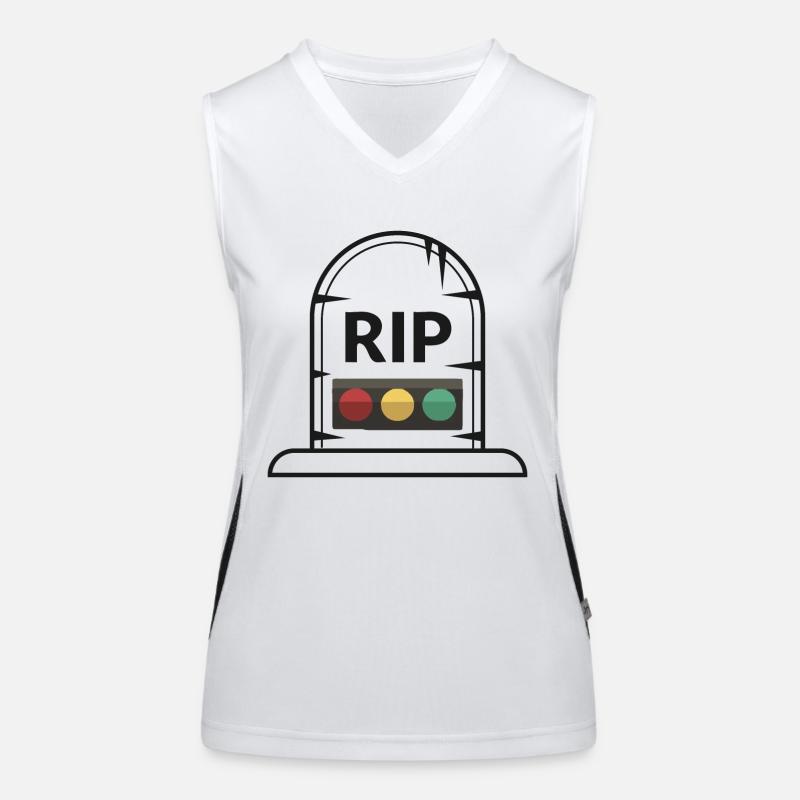 Ampel Ruhe in Frieden RIP Funktionelles Kontrast-Tank Top für Frauen