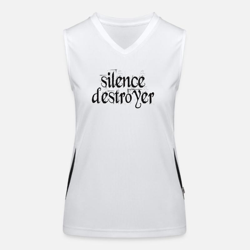 Silence Destructeur de silence Débardeur respirant contrasté Femme