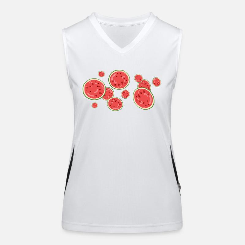 Le parfum de la pastèque Débardeur respirant contrasté Femme