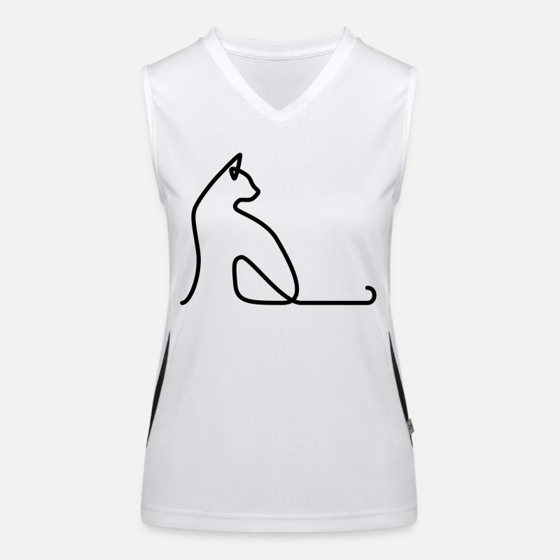 Cat 02 Débardeur respirant contrasté Femme