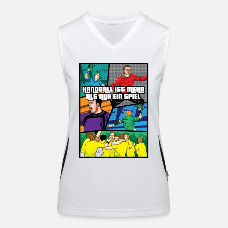 Handball Comic Débardeur respirant contrasté Femme