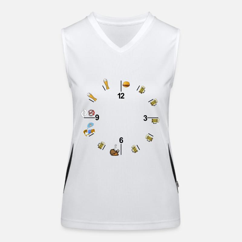 Bavarian clock Women's Functional Contrast Tank Top