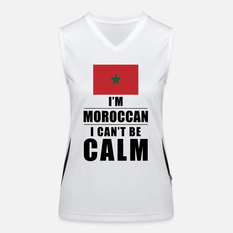 Maroc Cant Keep Calm Débardeur respirant contrasté Femme