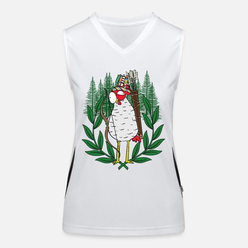 Archer de volaille Chicken Warrior Débardeur respirant contrasté Femme