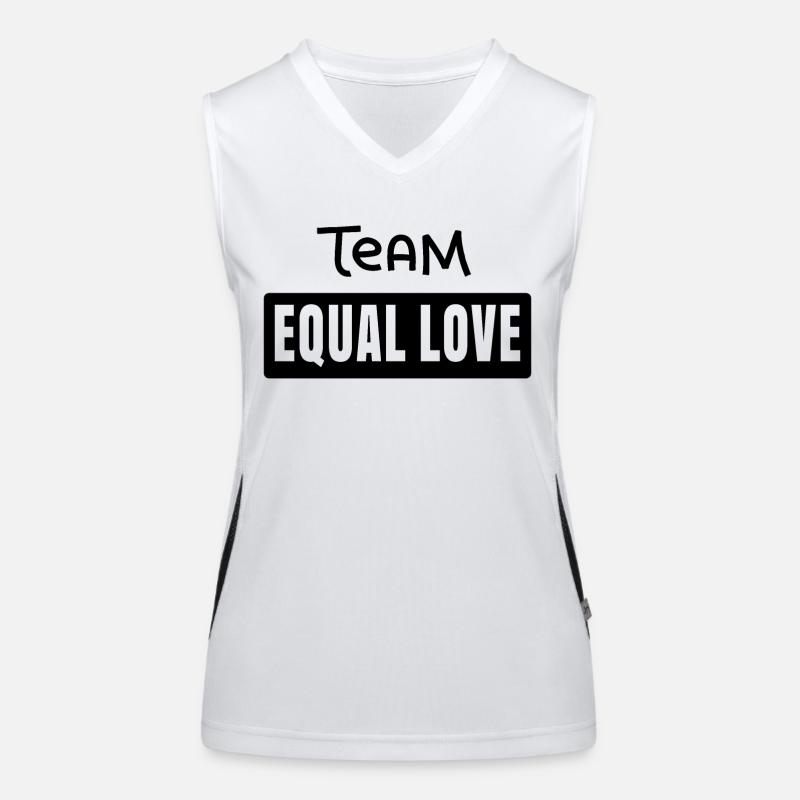 Équipe Equal Love Débardeur respirant contrasté Femme