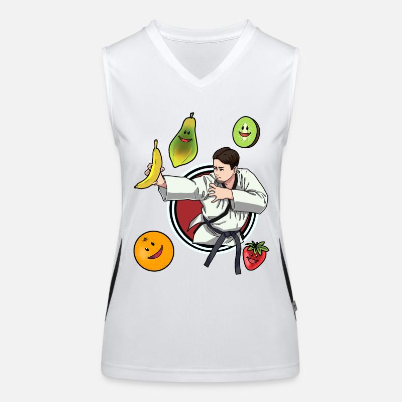 Self-Défense Vitamines Fruit Judo Fruit Victoire Débardeur respirant contrasté Femme
