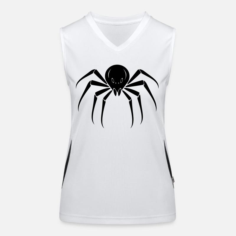 Spinne Funktionelles Kontrast-Tank Top für Frauen