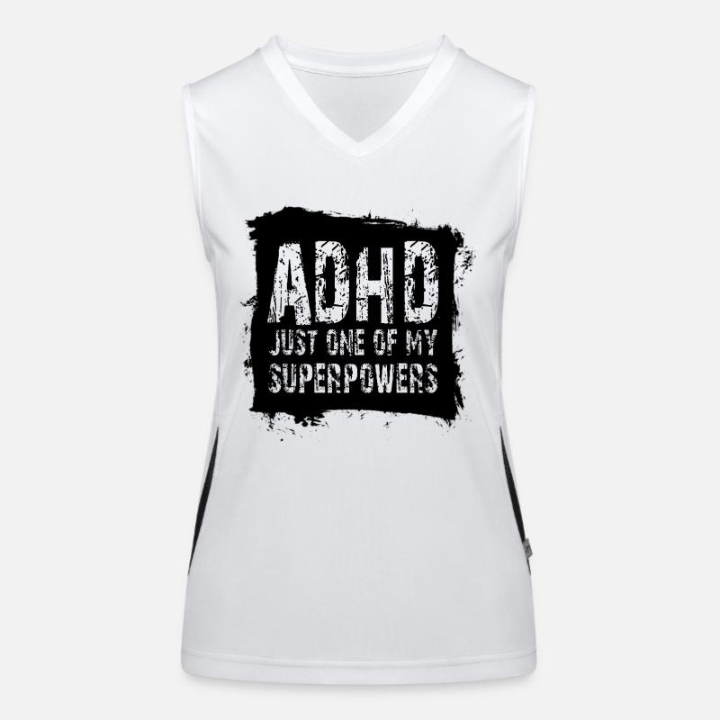 ADHS Funktionelles Kontrast-Tank Top für Frauen