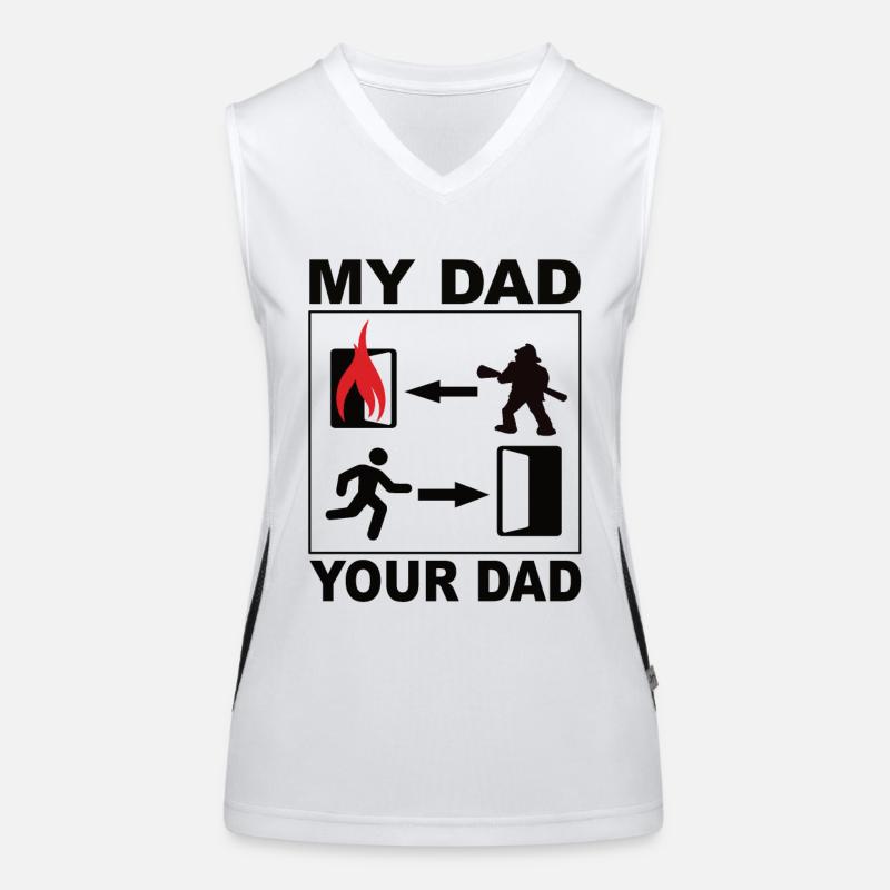 pompier Débardeur respirant contrasté Femme