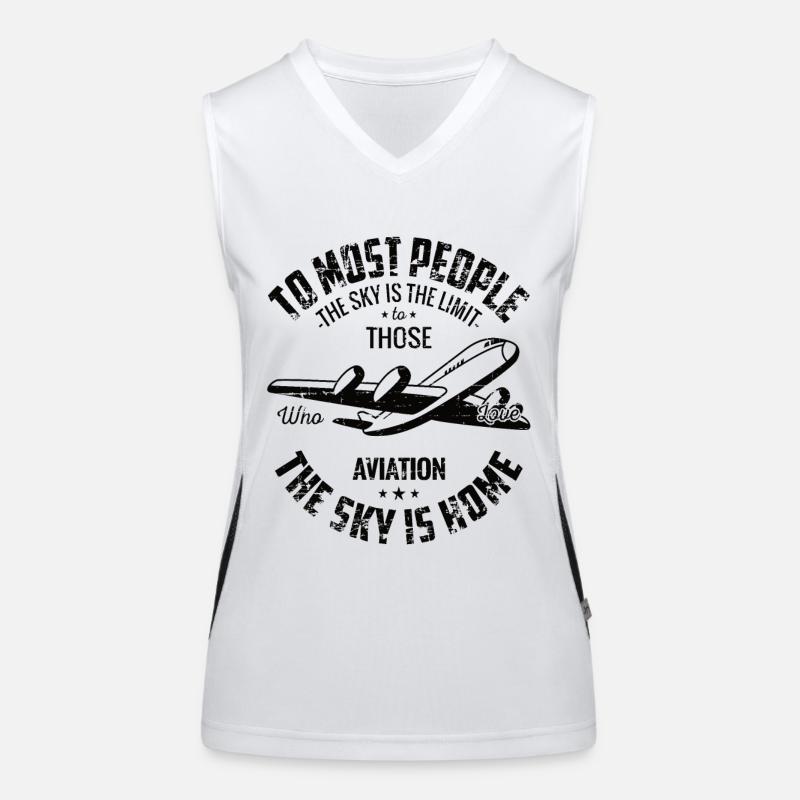 plane Women's Functional Contrast Tank Top