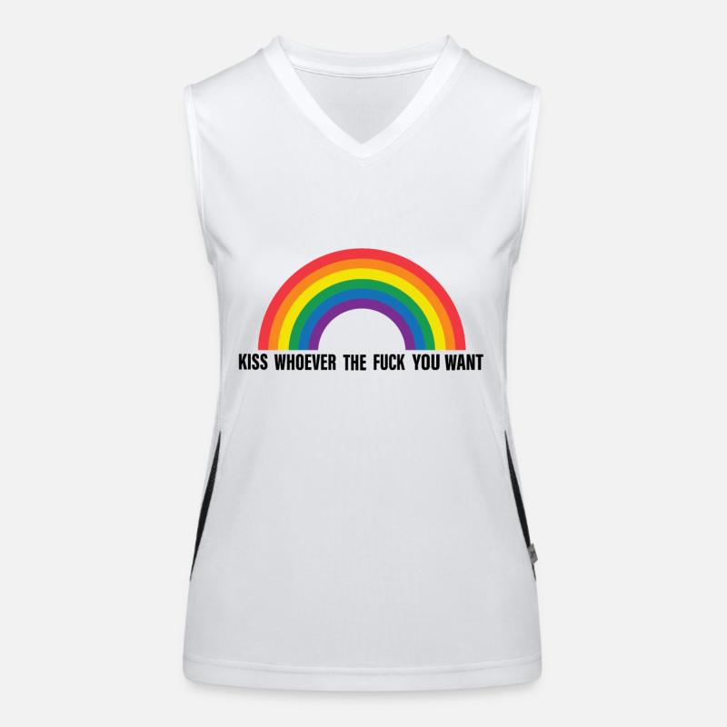pride regenbogen Funktionelles Kontrast-Tank Top für Frauen