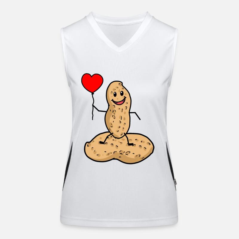 happy peanut love Valentin dream man Casanova Women's Functional Contrast Tank Top