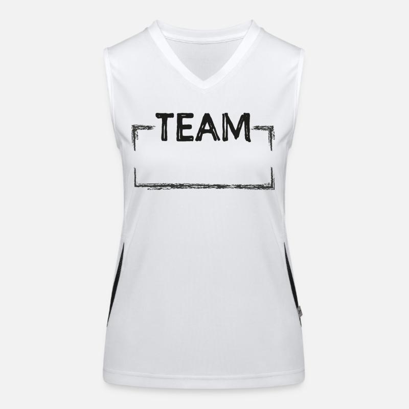 Team - Insert your text Women's Functional Contrast Tank Top