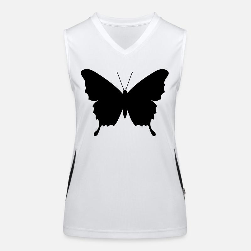 Small butterfly Women's Functional Contrast Tank Top