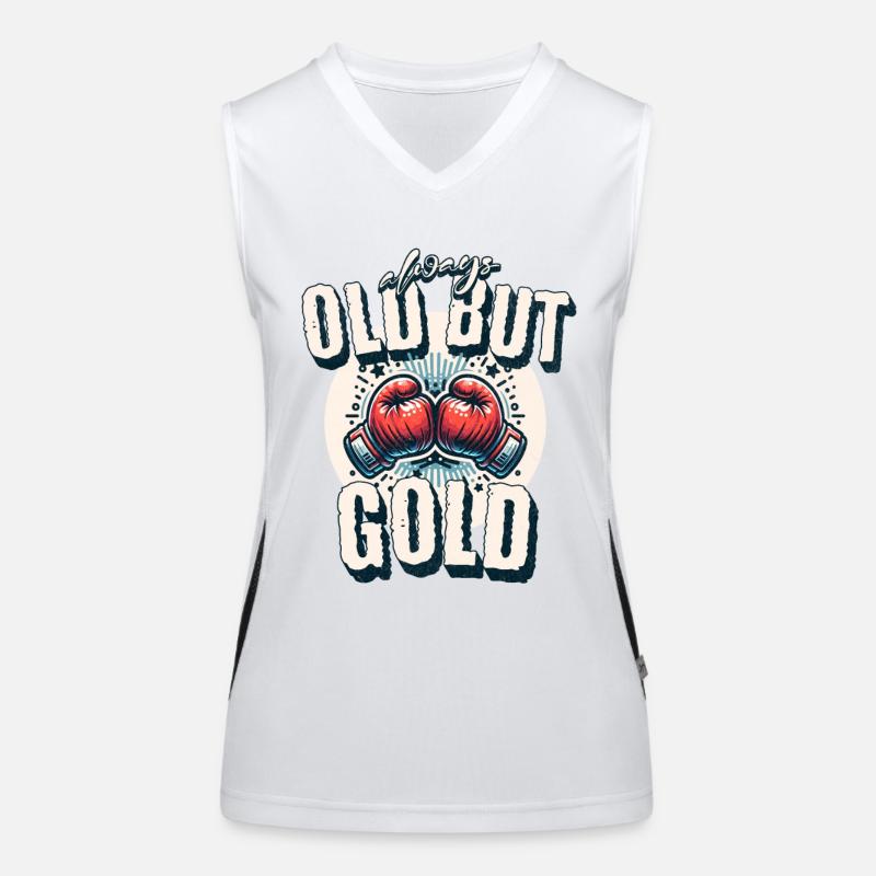 Boxe ancienne mais toujours dorée Débardeur respirant contrasté Femme