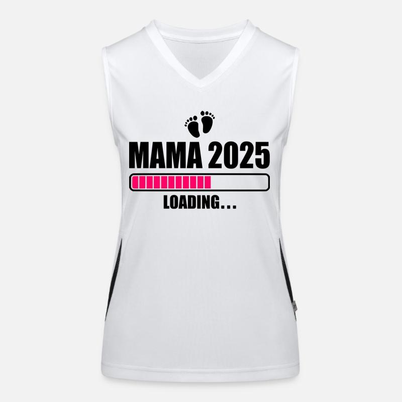 Mama 2025 Funktionelles Kontrast-Tank Top für Frauen