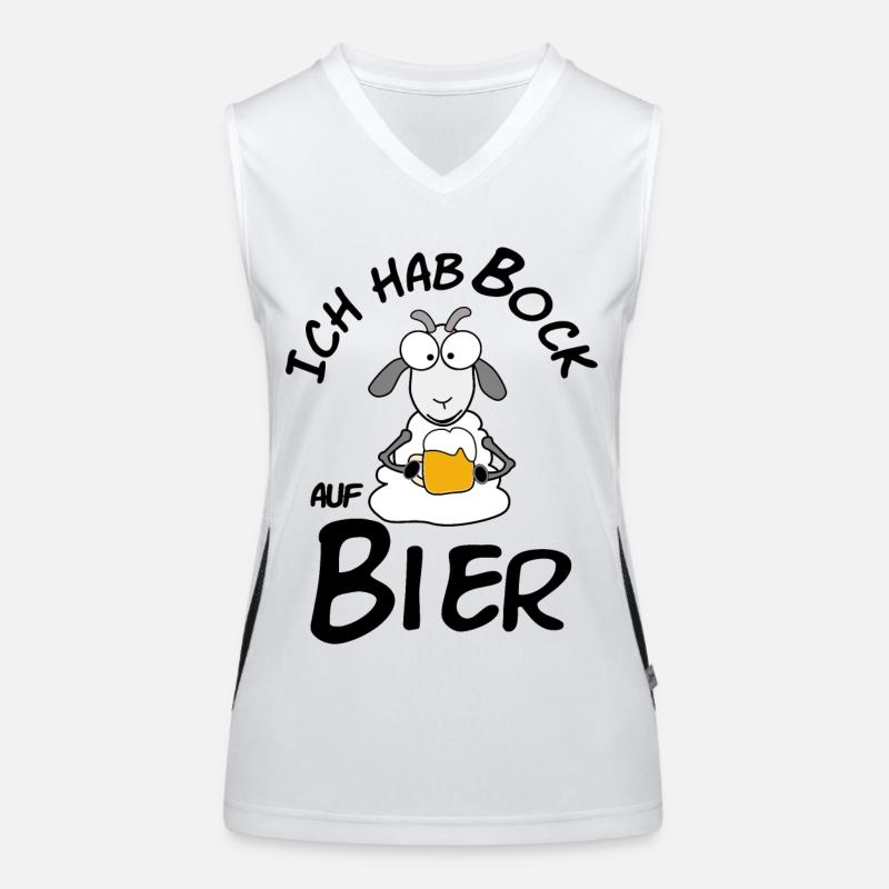 Statement Bier Funktionelles Kontrast-Tank Top für Frauen