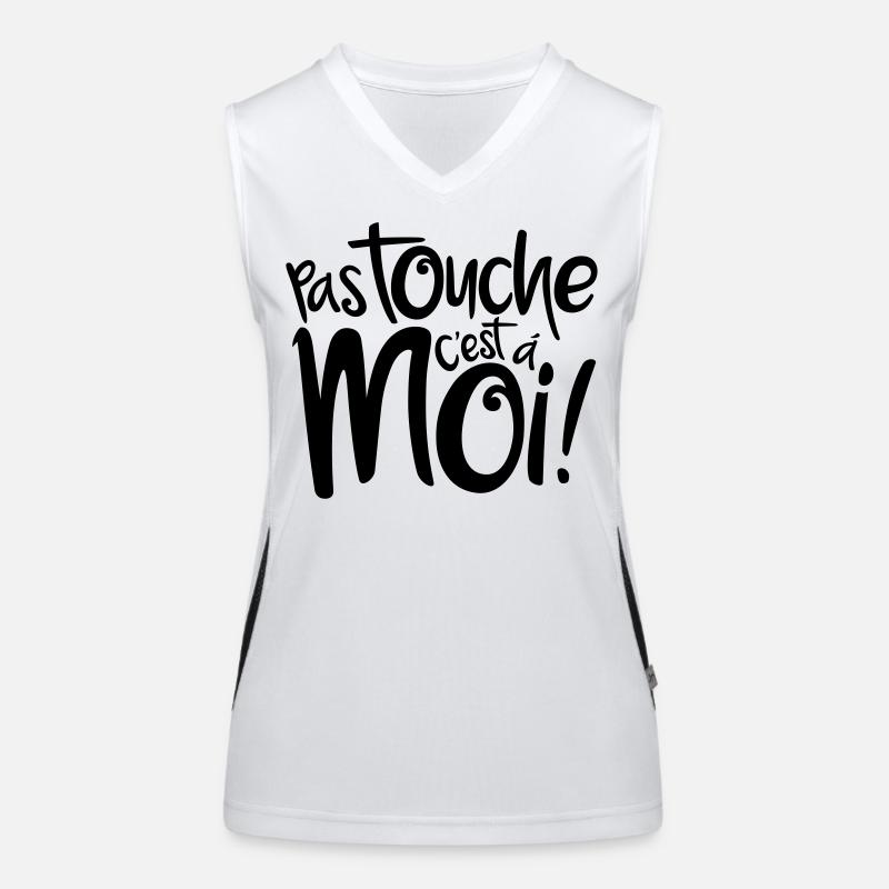 Pas touche c'est à moi Débardeur respirant contrasté Femme