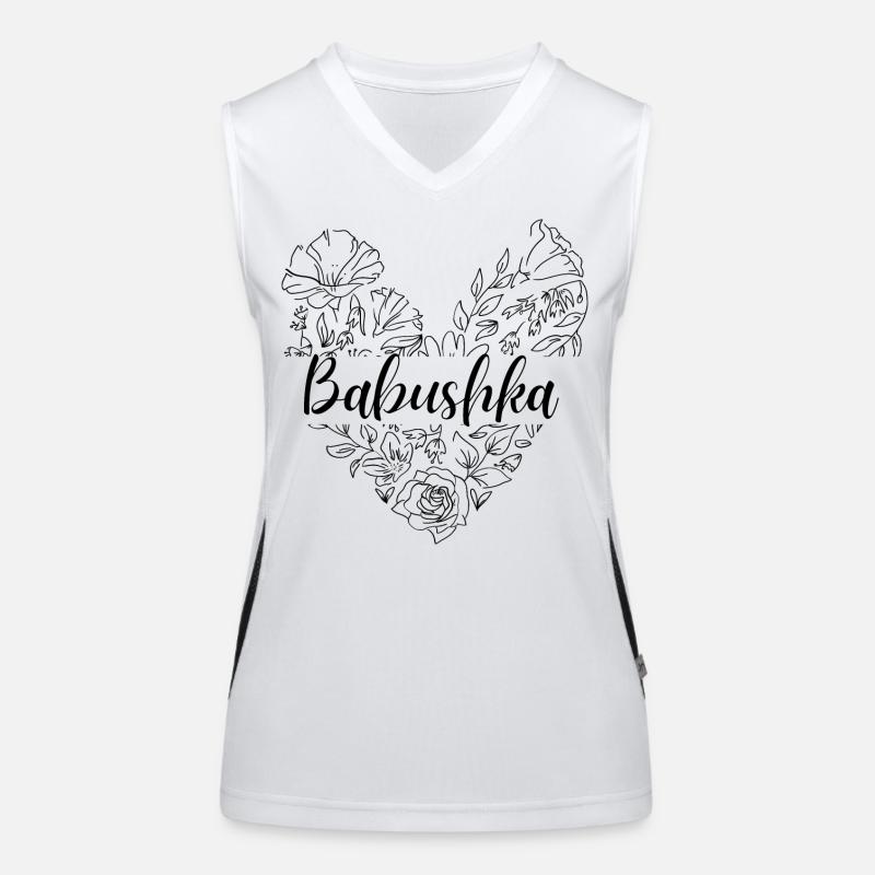 Babushka. Cadeau Babouchka Débardeur respirant contrasté Femme