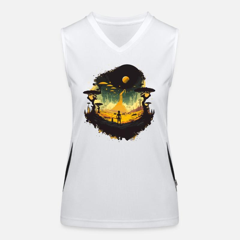 World Women's Functional Contrast Tank Top