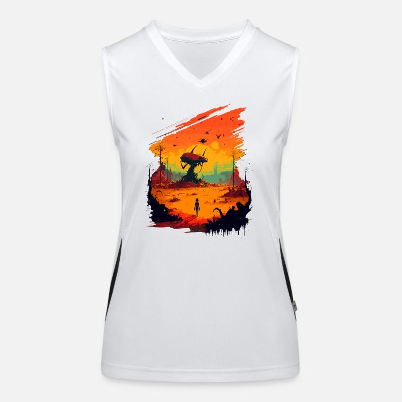 coloré Débardeur respirant contrasté Femme