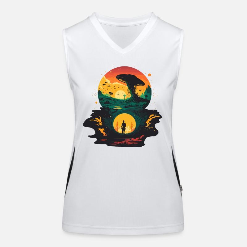 Alien Portal Women's Functional Contrast Tank Top