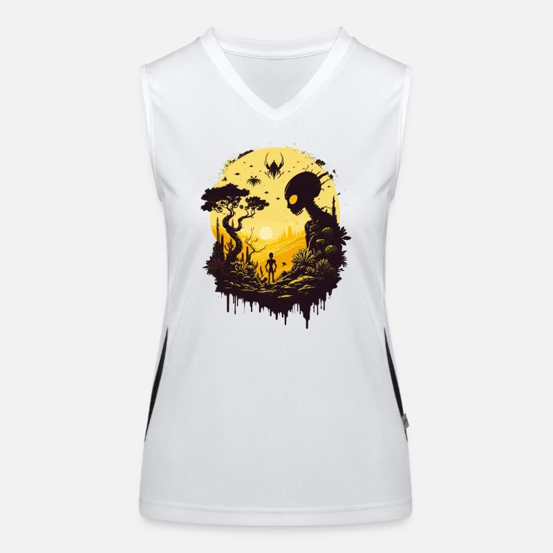 Alien Universe Women's Functional Contrast Tank Top