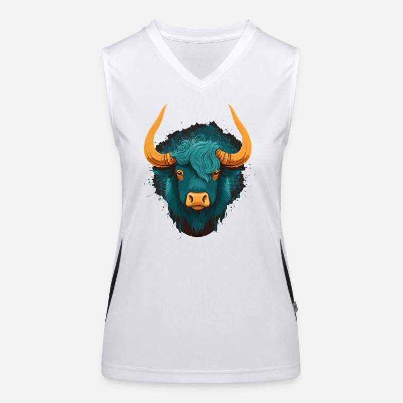 Horned Yak Women's Functional Contrast Tank Top