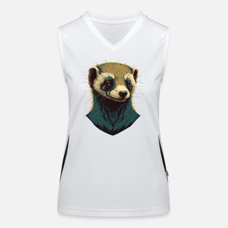 Ferret Head Women's Functional Contrast Tank Top