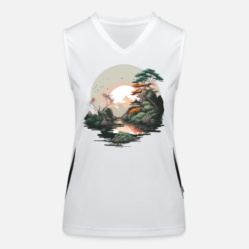 Sunrise Artwork Women's Functional Contrast Tank Top