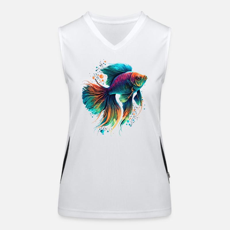 Poissons d’aquarium Débardeur respirant contrasté Femme