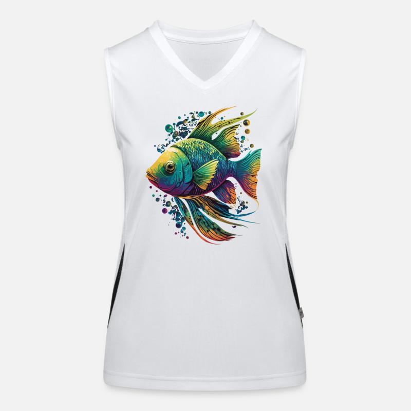 Colorful Fish Women's Functional Contrast Tank Top