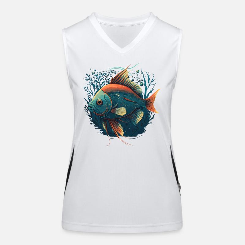 Crazy Fish Women's Functional Contrast Tank Top