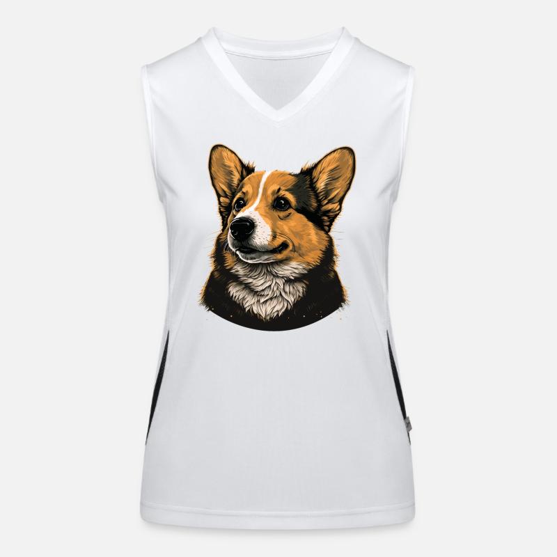 À la recherche de Corgi Débardeur respirant contrasté Femme