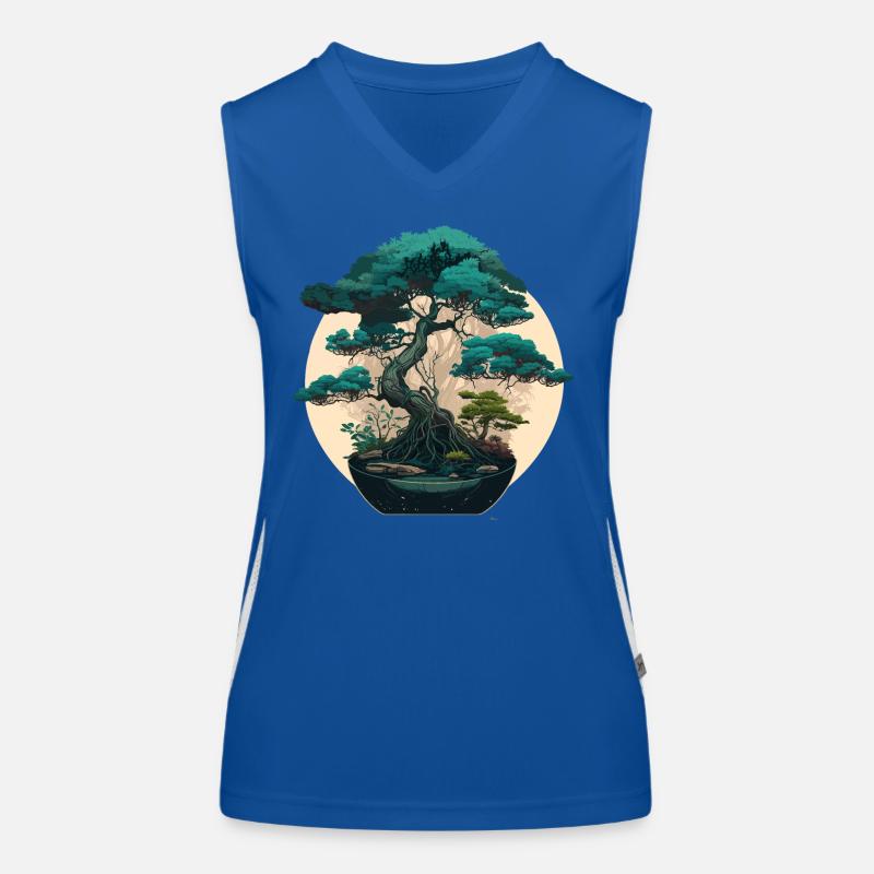 Artistic Bonsai Tree Women's Functional Contrast Tank Top