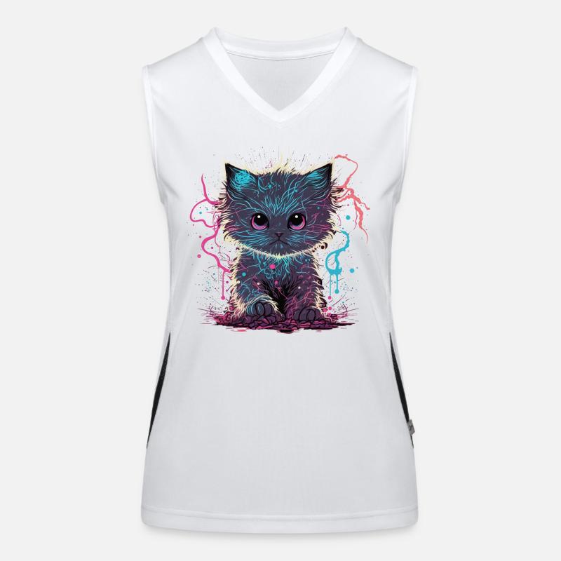Electrified Kitten Women's Functional Contrast Tank Top