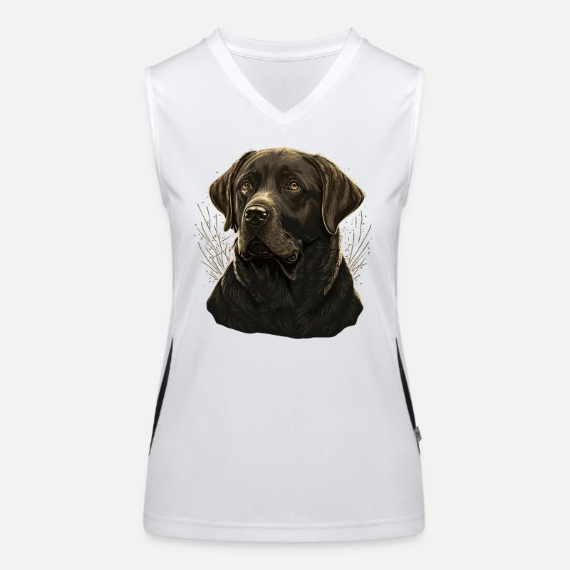 Comportement Labrador Retriever Débardeur respirant contrasté Femme