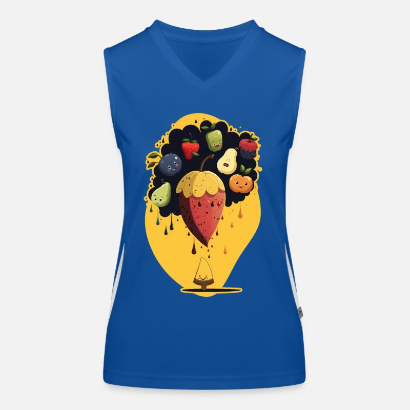 Früchte träumen Funktionelles Kontrast-Tank Top für Frauen