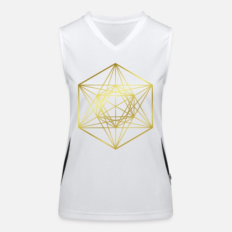 Graphics - graphic design - holy geometry Women's Functional Contrast Tank Top