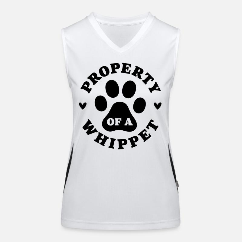 Propriété d’un Whippet Débardeur respirant contrasté Femme