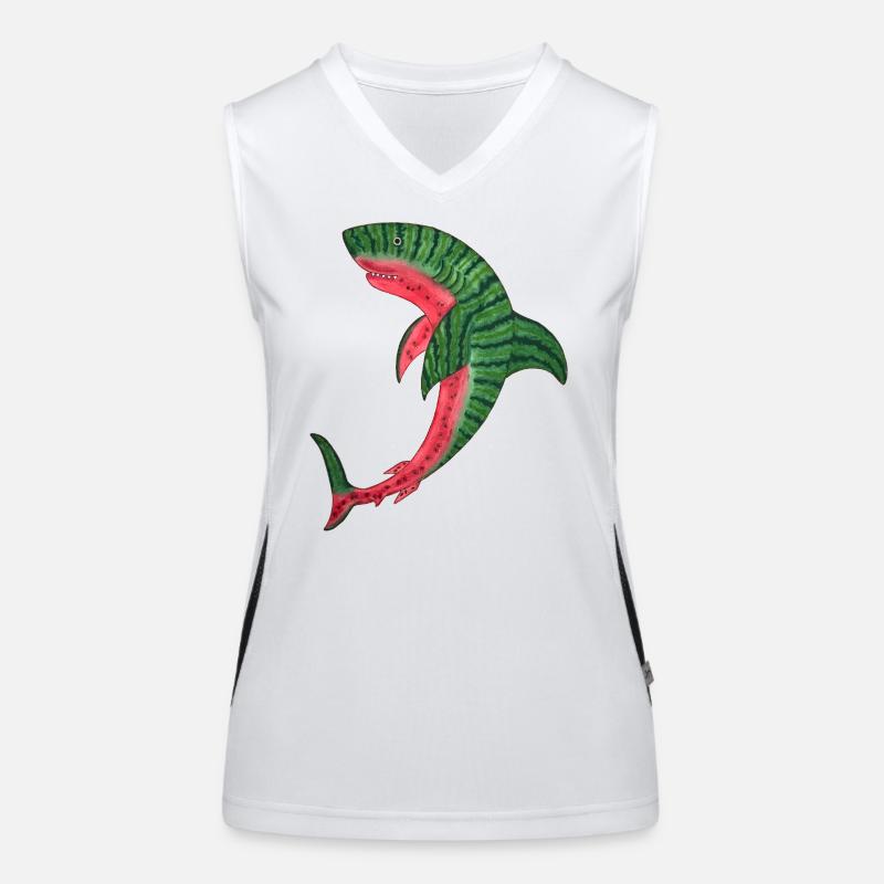 melon requin melon requin poisson melon kawaii plongée Débardeur respirant contrasté Femme