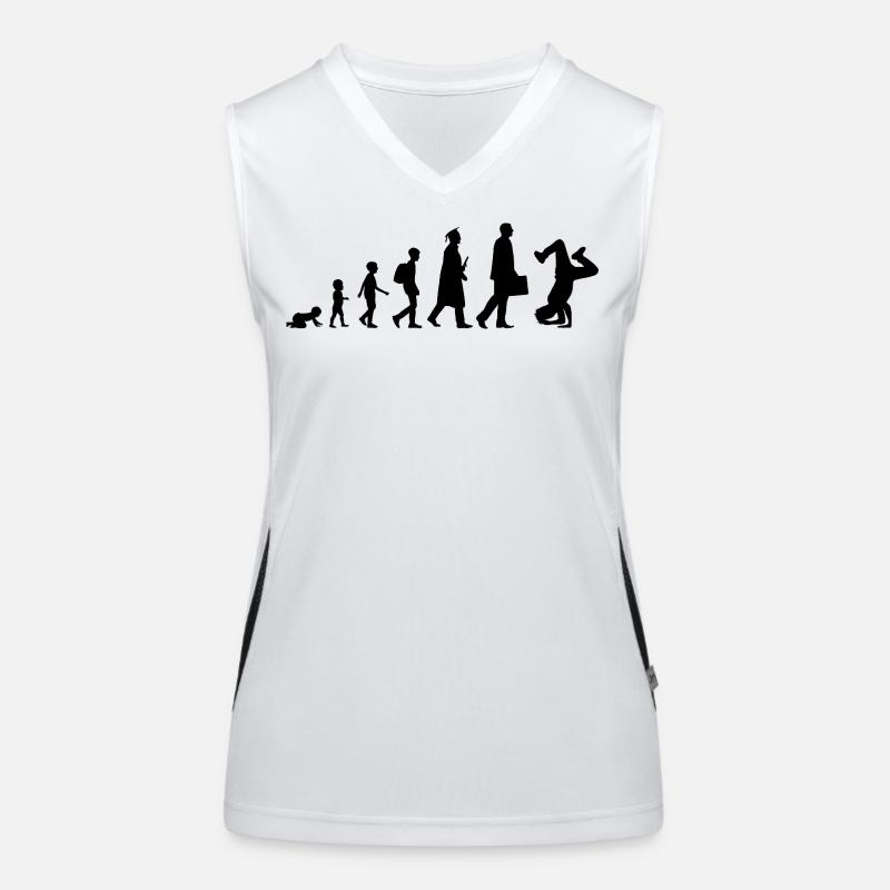 Development of breakdancing Women's Functional Contrast Tank Top