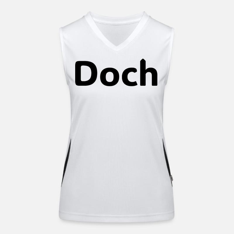Doch – Deutscher Statement Spruch Women's Functional Contrast Tank Top