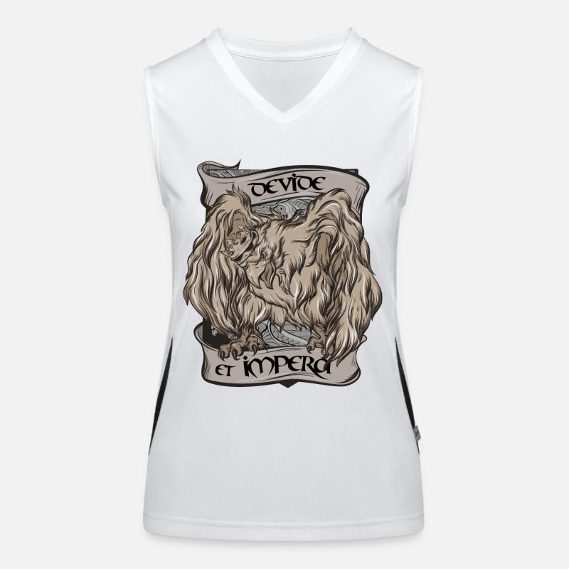 Teile und herrsche Funktionelles Kontrast-Tank Top für Frauen