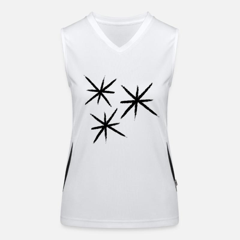 Sterne Funktionelles Kontrast-Tank Top für Frauen