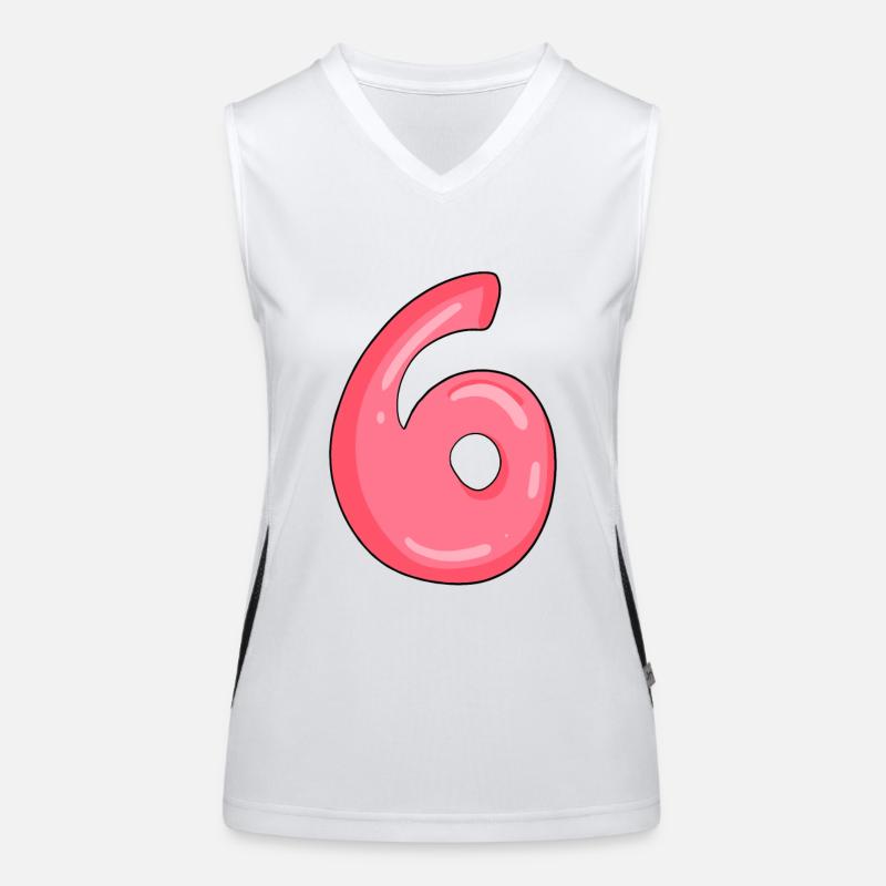Number 6 Women's Functional Contrast Tank Top