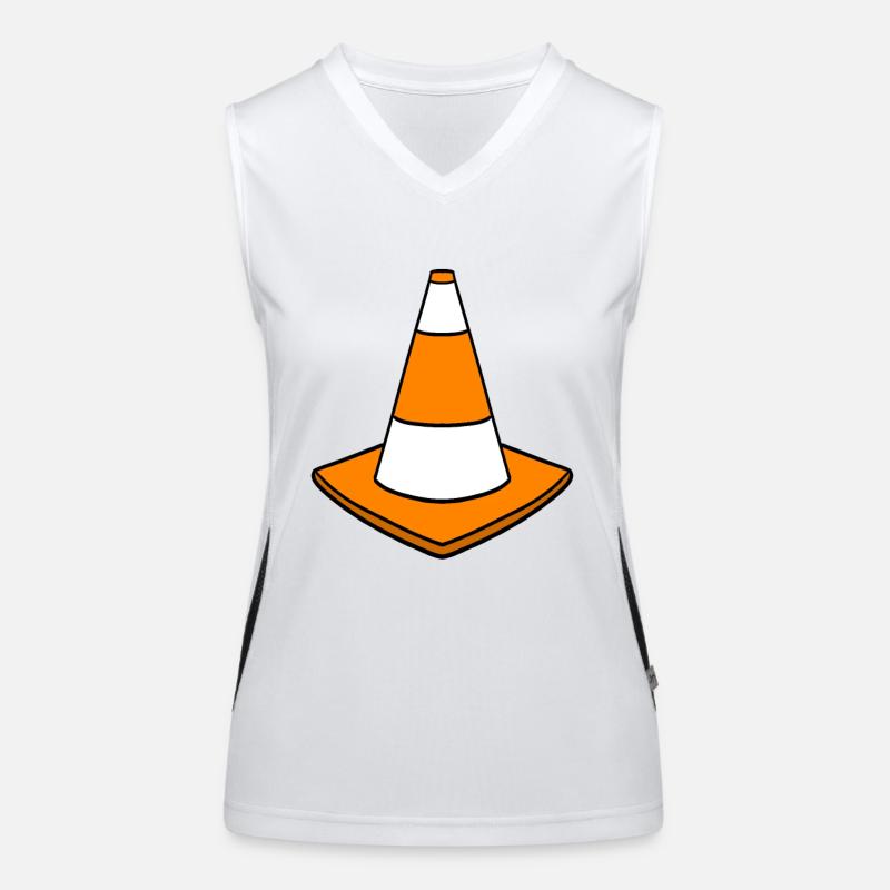 traffic cone Women's Functional Contrast Tank Top